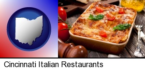 an Italian restaurant entree in Cincinnati, OH