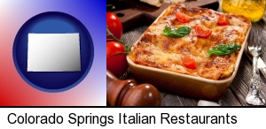 an Italian restaurant entree in Colorado Springs, CO