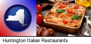 an Italian restaurant entree in Huntington, NY