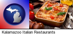 an Italian restaurant entree in Kalamazoo, MI