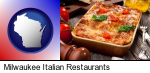 Milwaukee, Wisconsin - an Italian restaurant entree