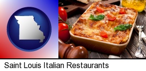 Saint Louis, Missouri - an Italian restaurant entree