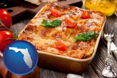 an Italian restaurant entree - with FL icon